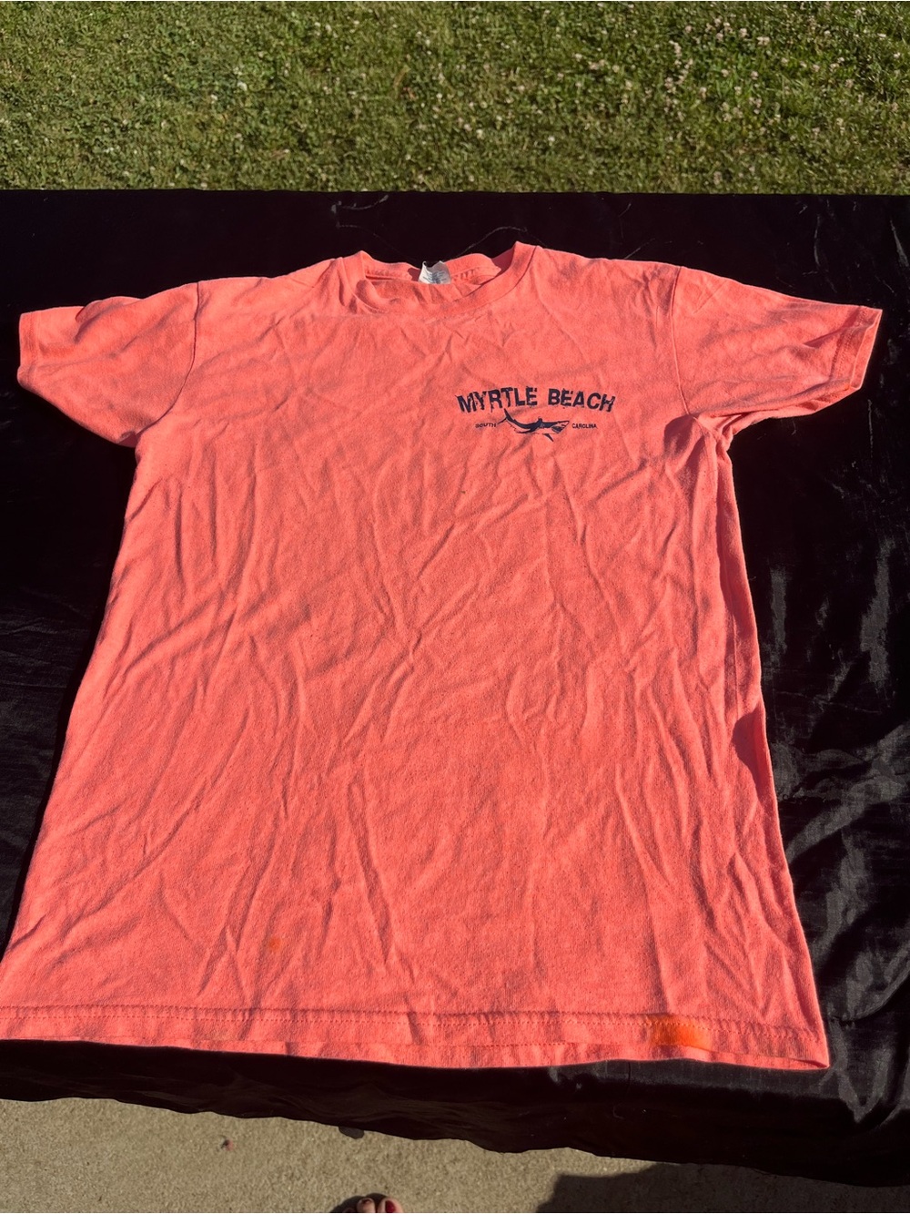 Myrtle beach Coral Crewneck Tee